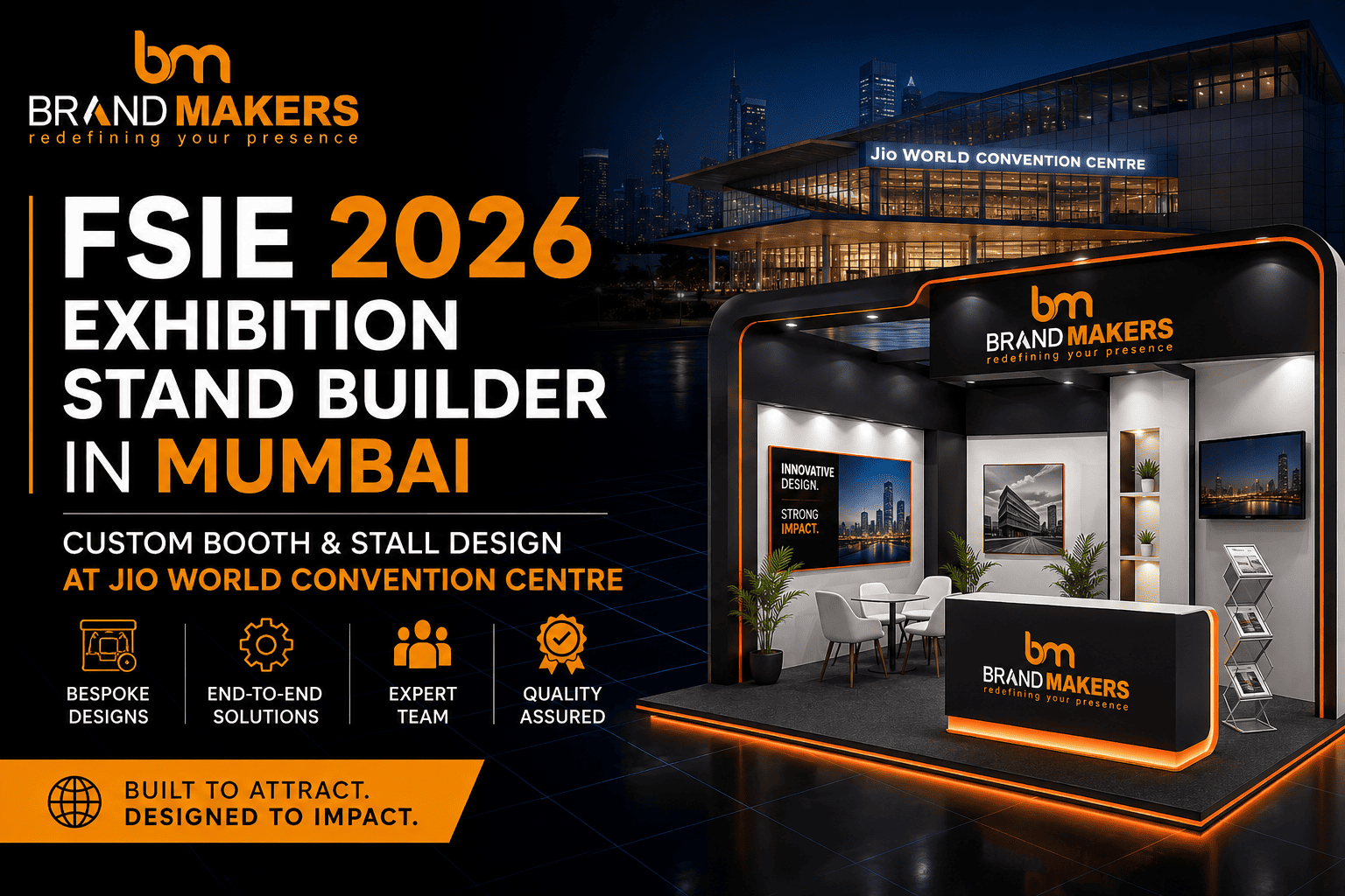 FSIE 2026 Exhibition Stand Builder in Mumbai | Custom Booth & Stall Design at Jio World Convention Centre
